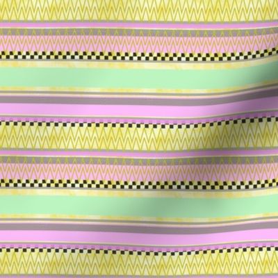 Sweet Pastel Stripes -- Pastel Yellow, Pastel Green, Pastel Pink Stripe -- 1042dpi (14% of Full Scale)