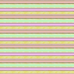 Sweet Pastel Stripes -- Pastel Yellow, Pastel Green, Pastel Pink Stripe -- 1042dpi (14% of Full Scale)