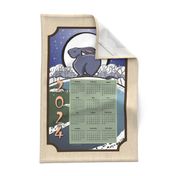 2024 Rabbit Moon Calendar Wall Hanging 