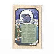 2024 Rabbit Moon Calendar Wall Hanging 