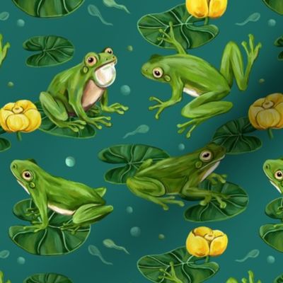 Frogs (emerald)