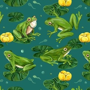Frogs (emerald)