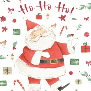 27x36 blanket santa hohoho