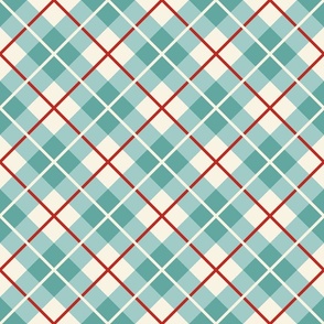 Teal Red Fabric, Wallpaper Home | Spoonflower