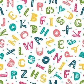 Colorful Alphabet Scandinavian style