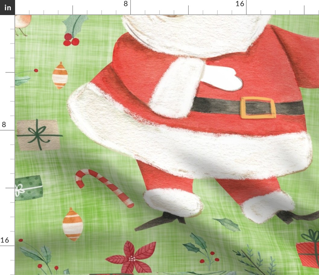 27x36 blanket santa hohoho 