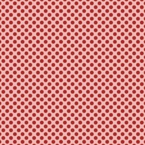 cranberry on pink Polka dot large scale