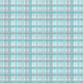 Sven Swedish Plaid  -Aqua, Gray