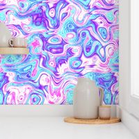 Colorful Psychedelic Vibrant Swirly Abstract Pattern