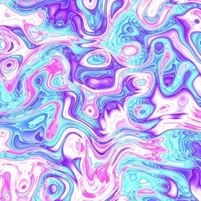 Colorful Psychedelic Vibrant Swirly Abstract Pattern