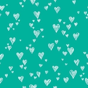 Jade Scribble Hearts 