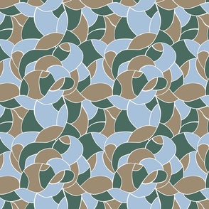 Hand drawn calming pattern - small - calm color collection