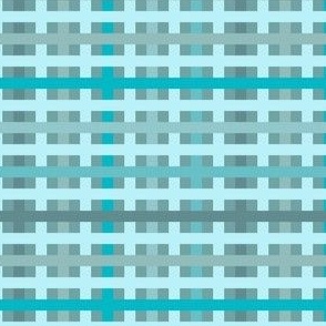 Summer Grid  blue-turquoise -small