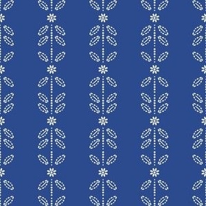 Traditional Pattern on blue-small