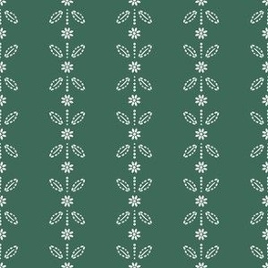 Traditional Pattern on green -small