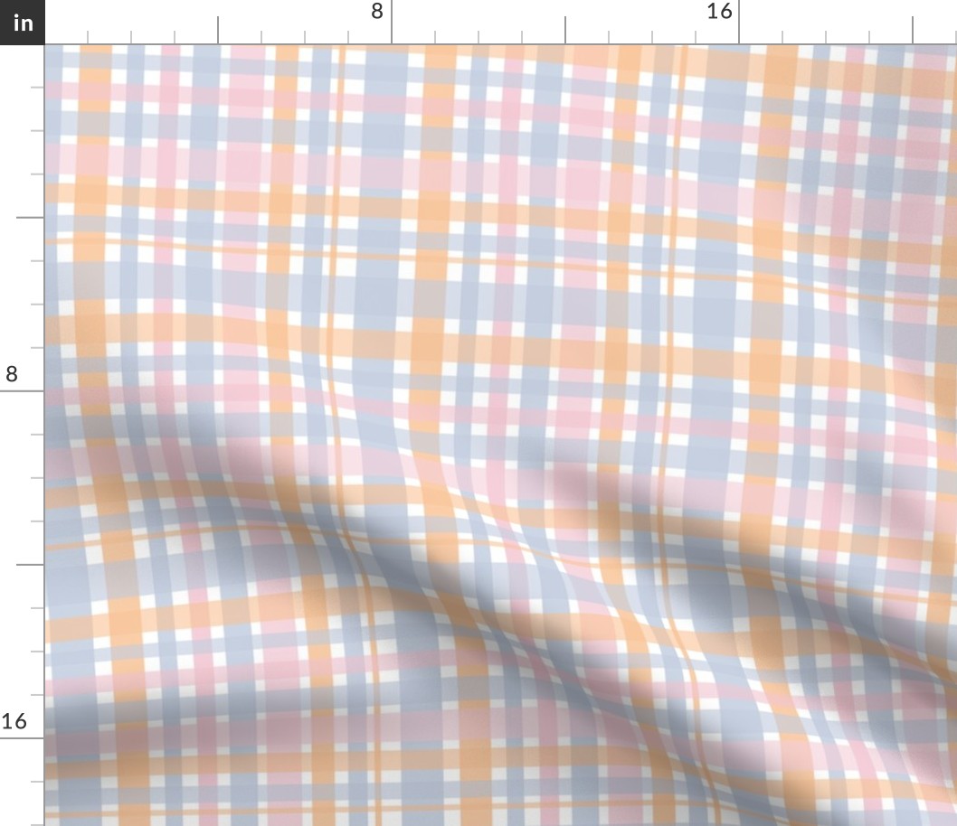 Plaid design with pastel colors