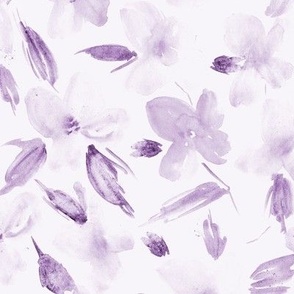 bloom of tenderness - watercolor pastel florals for modern nursery home decor baby girl a579-11