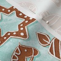 Christmas gingerbread turquoise