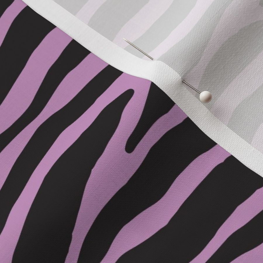 zebra animal print black and light purple