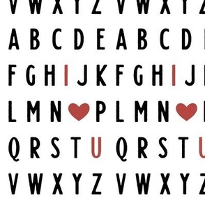 ABCs I Love You - Valentine's Day, Valentine, Heart