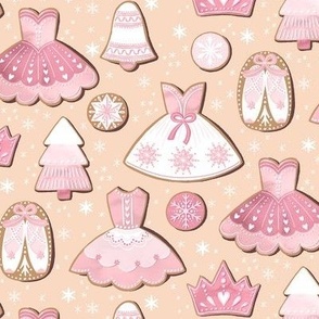 Pink Christmas Ballet Gingerbread / Small Scale