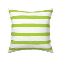 Lime White Stripes