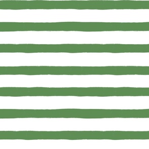 Kelly Green White Stripes