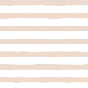 Blush White Stripes