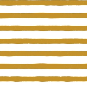 Mustard White Stripes