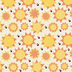 Yellow Sun Pattern