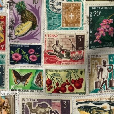 1960s African Stamp Collection | 12" Repeat