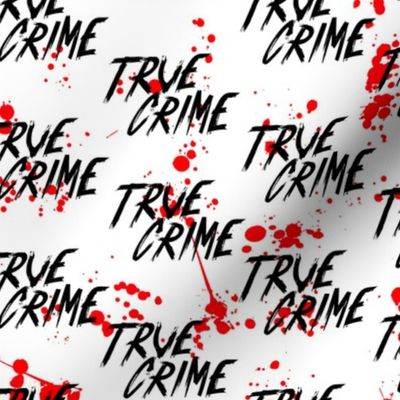 true crime bloody on white