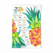  Pineapple 2024 Calendar - fruit collage