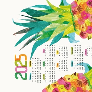  Pineapple 2024 Calendar - fruit collage