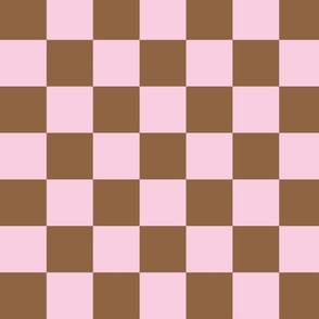 CHECKERED_brown pink