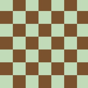 CHECKERED_mint brown