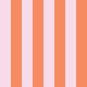 Fat Stripe - Baby Pink & Orange Cocktail