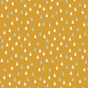 Small // Dewdrops Gather: Raindrop Coordinate - Mango Mojito Yellow
