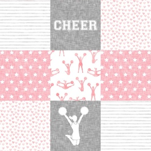 Cheer Wholecloth - cheerleading - hearts and stars - LAD21