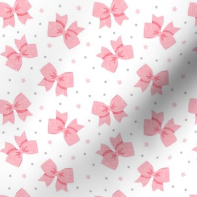 pink cheer bows - LAD21