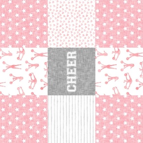 Cheer Wholecloth - cheerleading - hearts and stars (90) - LAD21