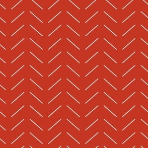 Red diagonal lines - Scandinavian design