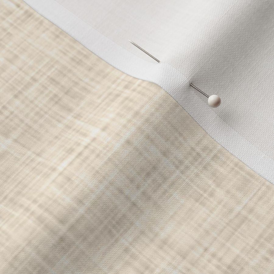 Cream Linen Texture Fabric | Spoonflower