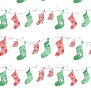 Christmas Socks cozy holiday white