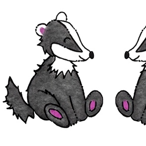 Cut and Sew Badger Plushie