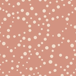 Large // Trail Crossing: Abstract Dot Blender - Muted Clay Pink