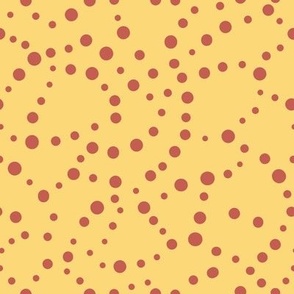 Large // Trail Crossing: Abstract Dot Blender - Lemon Drop Yellow