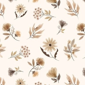 ditsy neutral flowers