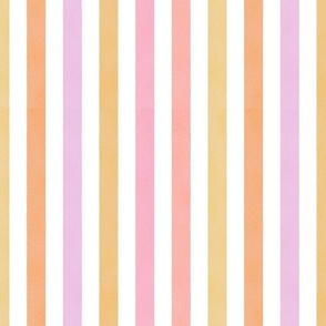 Pastel Watercolour Stripes  1 inch