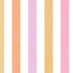 Pastel Watercolour Stripes  2 inch